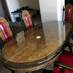 Wooden Hand Carved Table 