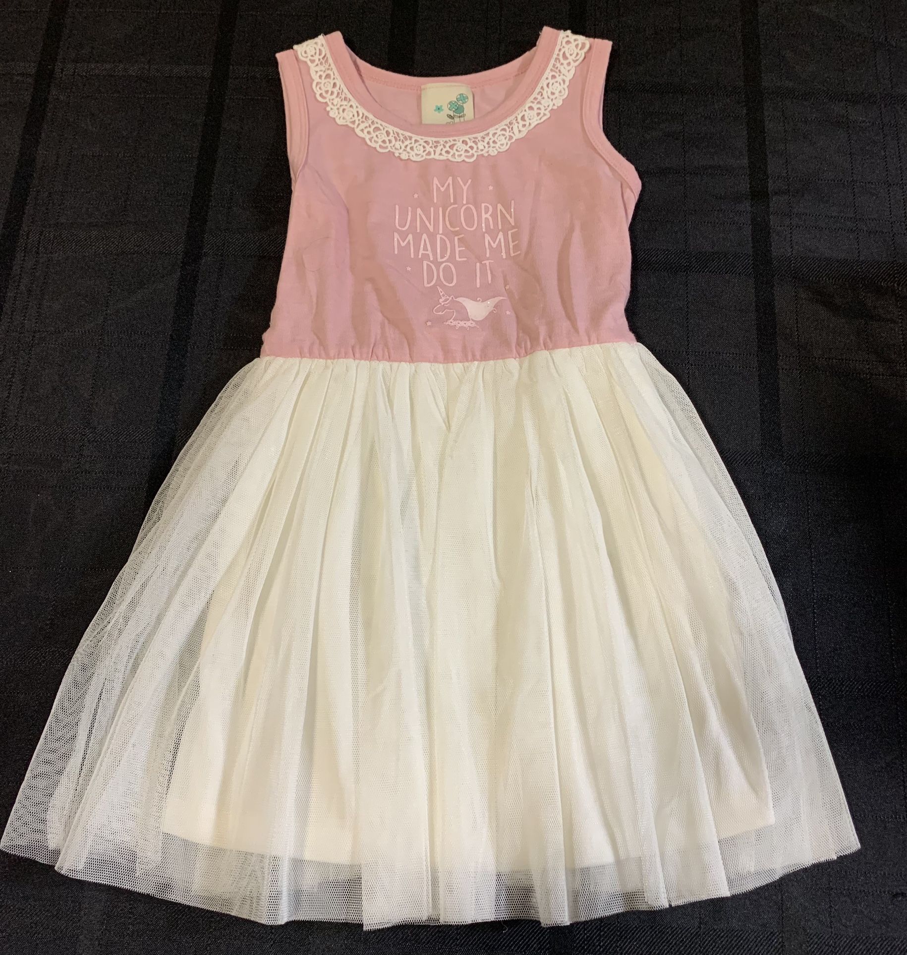 Lily Bleu toddler girl size 2T “My unicorn made me do it” spring dress