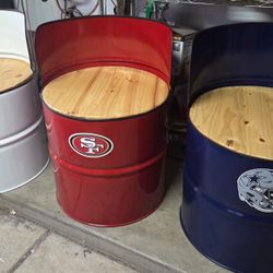 Custom NFL Barrel Chairs 