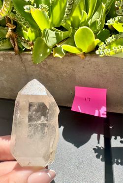 Clear quartz crystal
