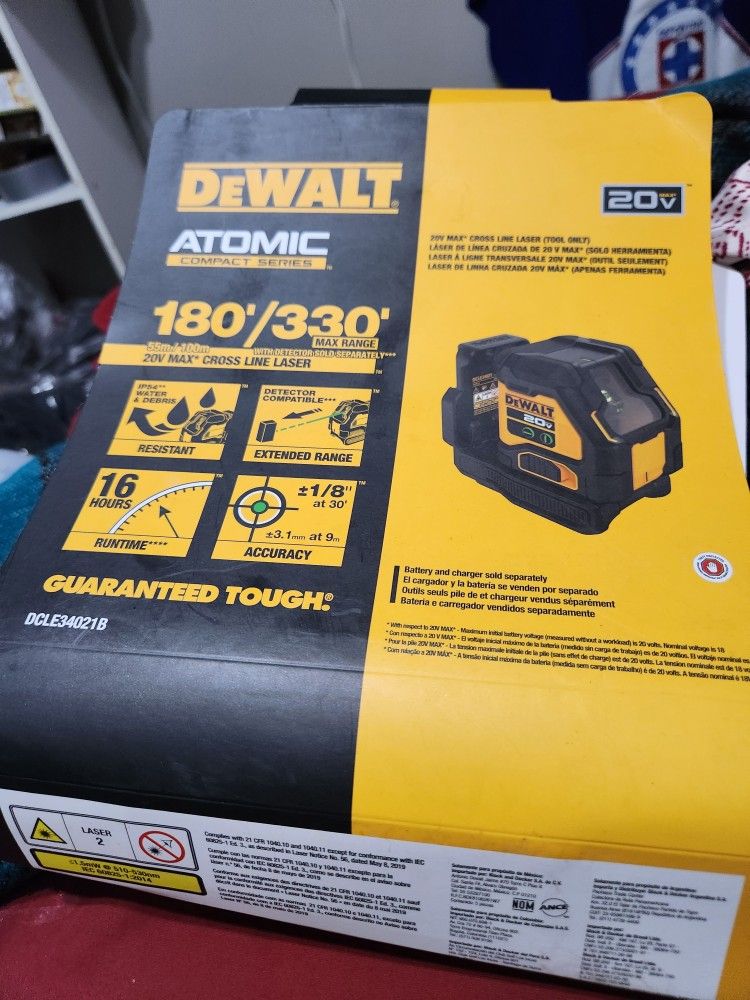20v Max Cross Line Laser Tool Only Green Line