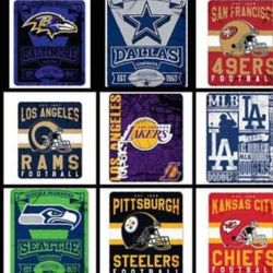 Steelers/Seahawks/Chiefs AVAI.. 60X50 BLANKET