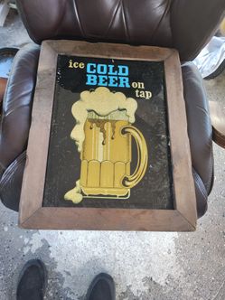 Cold beer sign