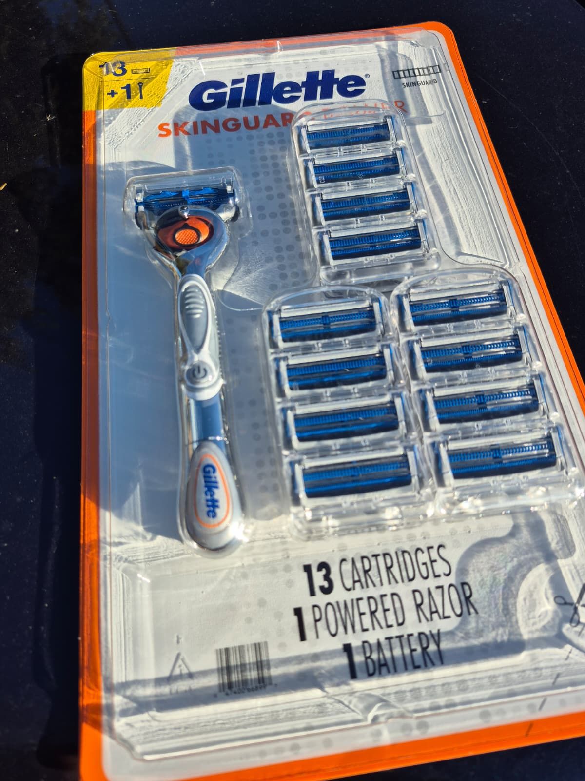Gillette SkinGuard Power Men's Razor Handle + 13 Blade Refills