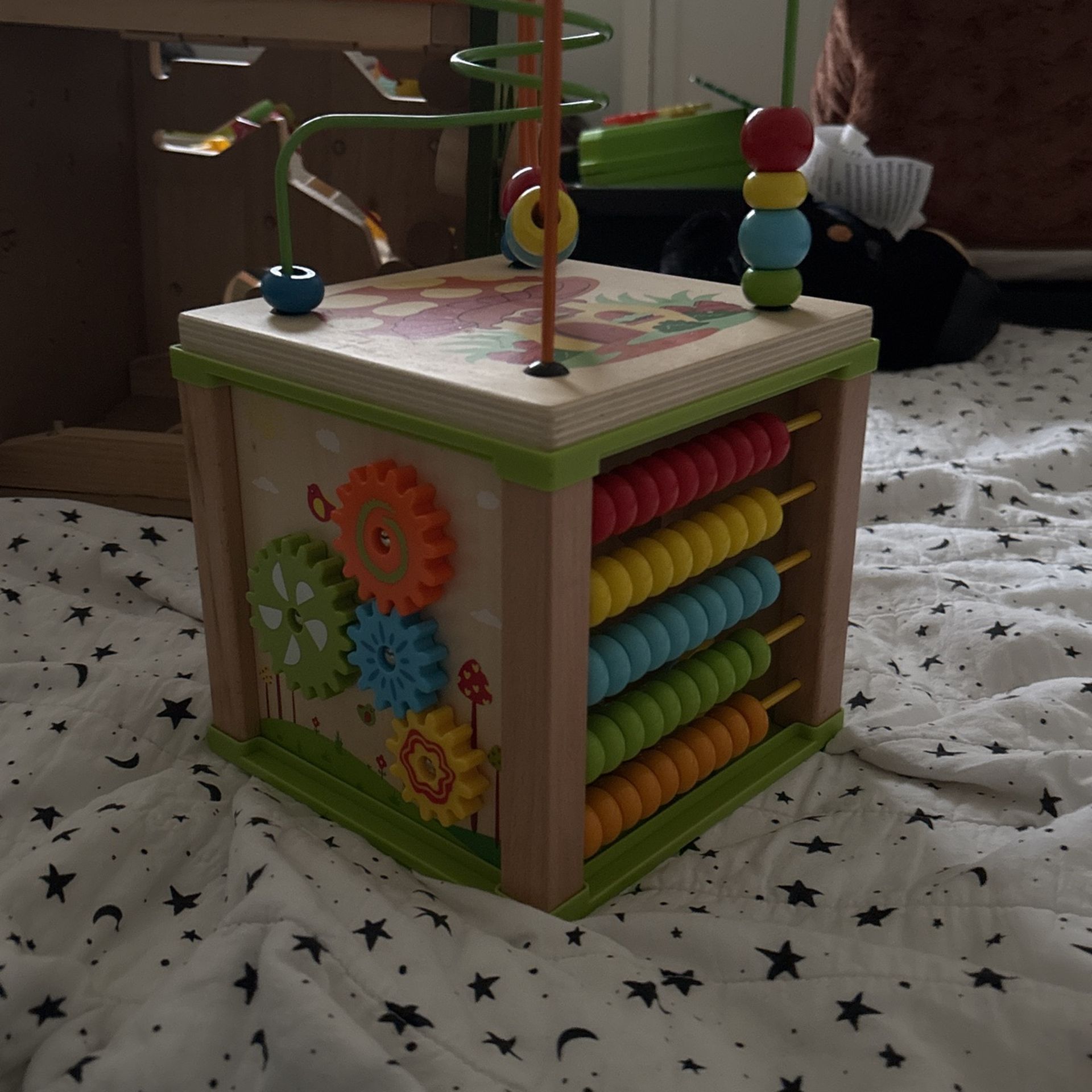 Small Kids Wooden Activity Box