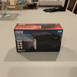 QFX R-37 6-Band (AM, FM, SW1 - SW4) Bluetooth LED Flashlight Solar Radio (BRAND NEW)