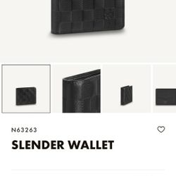 Louis Vuitton damier infini Leather slander Wallet