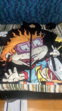 Rugrats Chuckie Graphic Zip-Up Hoodie
