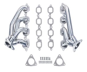 Stainless Steel Exhaust Manifold Replacement Shorty Headers for 2014-2018 Silverado Sierra 1-2020 Tahoe Suburban Yukon Escalade 5.3L 6.2L LT V