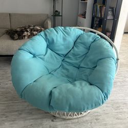 Blue Round Chair