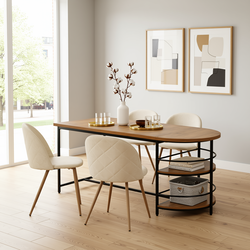 Homy Casa Nimble 5 Piece Dining Table Set with 4 Puzd Upholstered Chairs (Local PickUp)