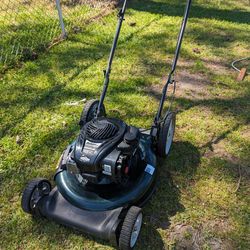 Excellent running lawn mower. I changed the oil, flush the fuel system, clean the carburetors and shop in the blade. I accidentally ran over the filte