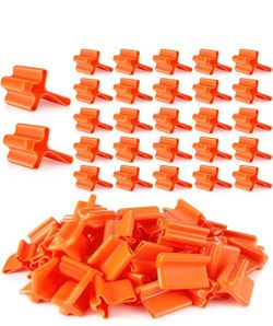 50 Pcs Safe T Post Cap, Vinyl Safety Cap T Post Topper,Orange Smooth Rounded Edges, Outdoor Weather Protection, Covers Exposed Posts, Suitable for Far