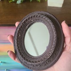 Vintage Chalkware Mirror