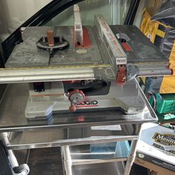 Big Rigid Table Saw 