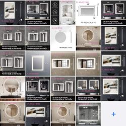 Bathroom vanity mirror with LED light on sale ($80-$400)(different size different price)