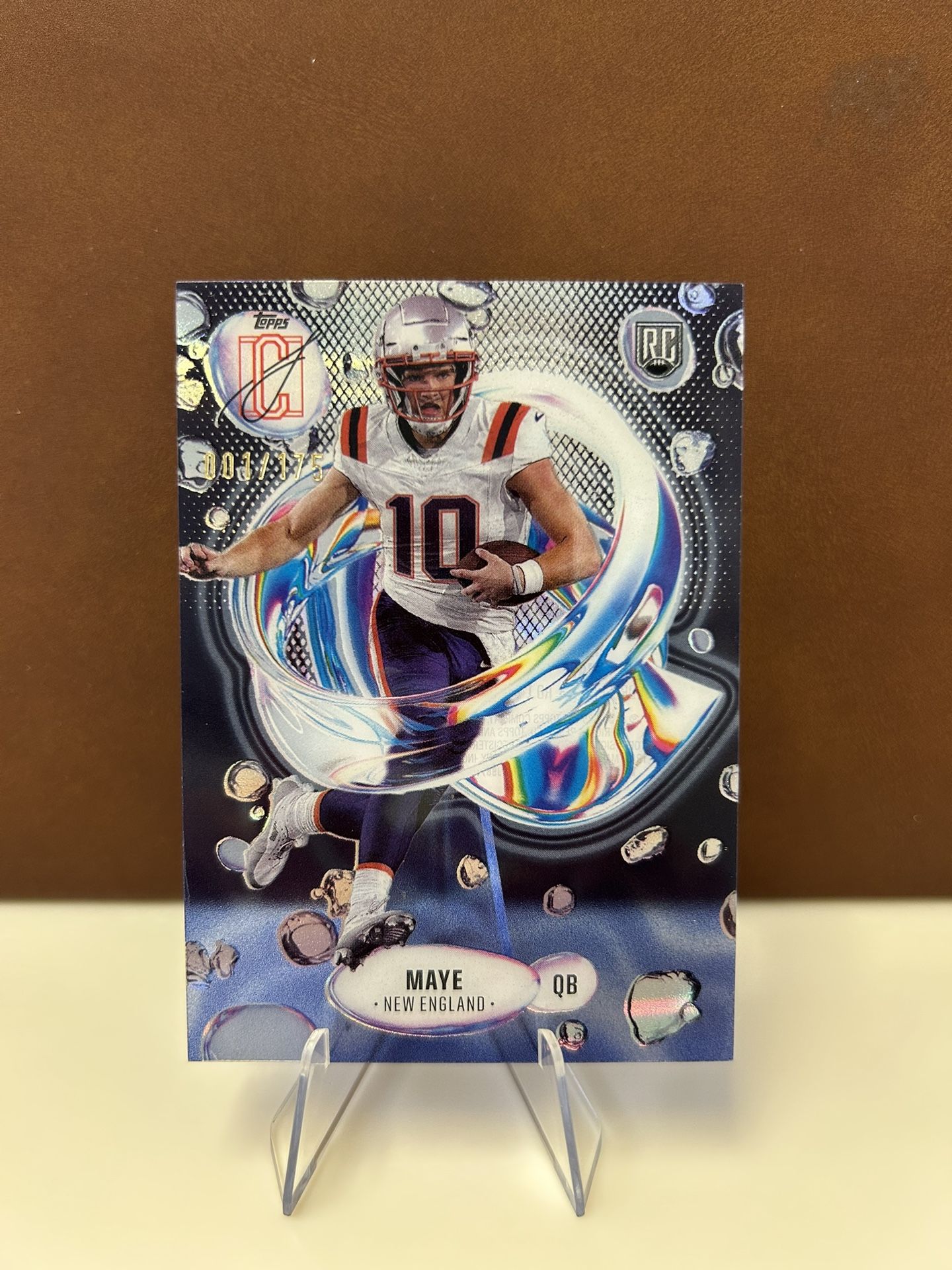 Drake Maye Topps Signature Class Card