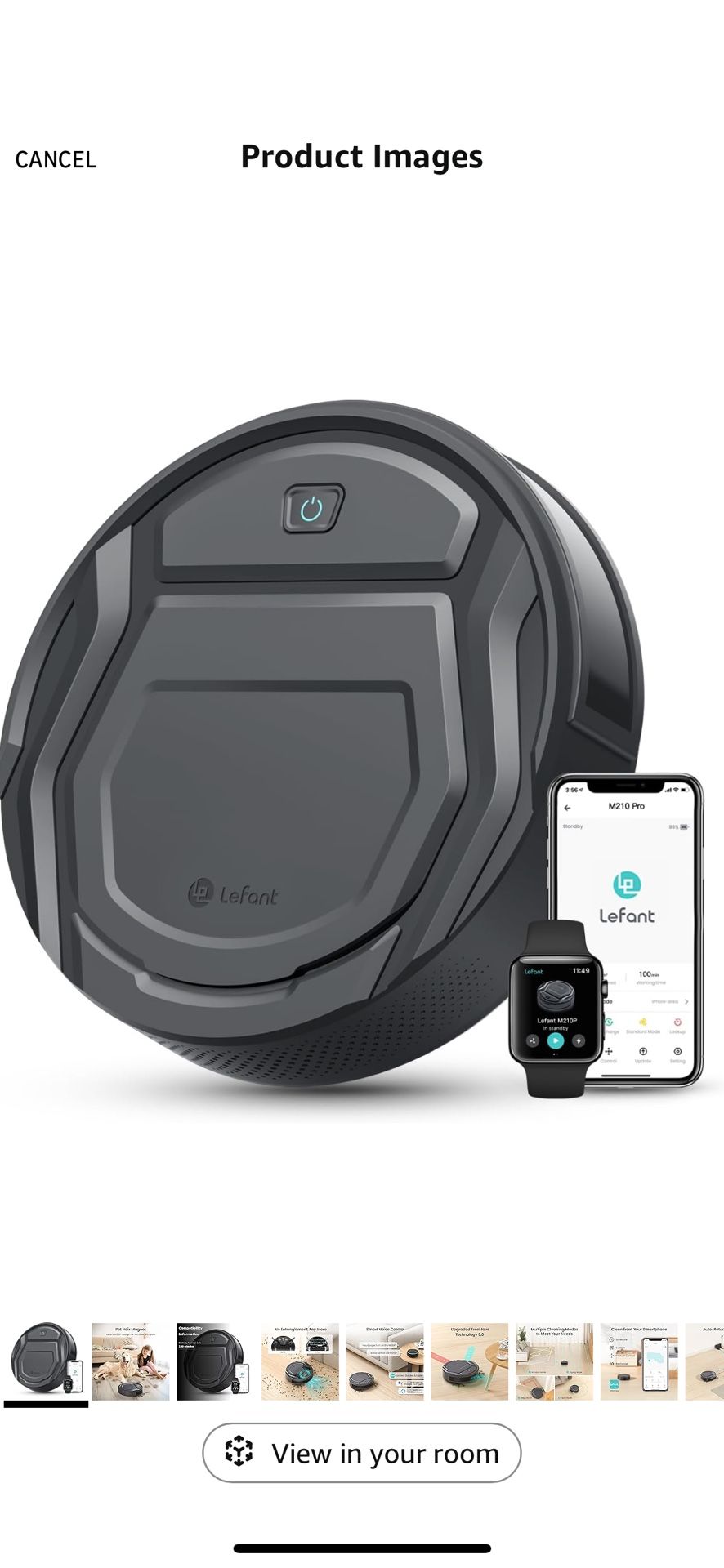 OKP Robot Vacuum Cleaner with Wi-Fi/APP/Alexa Control, Self Recharging, Brushless Design, Quiet Smart Robotic Vacuum Cleaner for Home Hard Floor, Carp