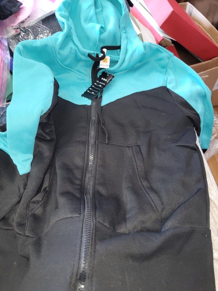 Tracksuit Womens 2 Piece Sweatshirt & Sweatpants Set Full Zip Hoodie Sweatsuit with Pockets