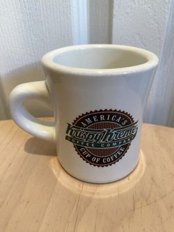 Vintage Krispy Kreme Coffee Co America's Cup Of Coffee 100% Arabica Thick Diner