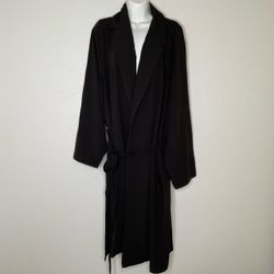 Torrid black oversized jacket duster coat size 4