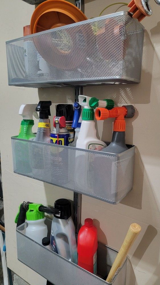 Elfa Utility Door Rack - Platinum