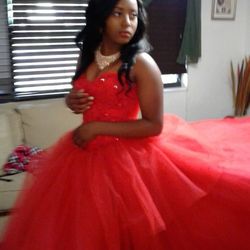 (Morilee)Madeline Gardner, Size- 10/ Color-Red 