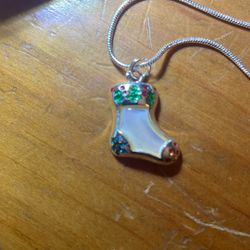 Christmas Stocking Necklace 