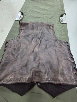 Leather Biker Vest
