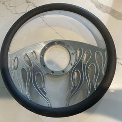 Billet Flame Steering Wheel 14’inch 