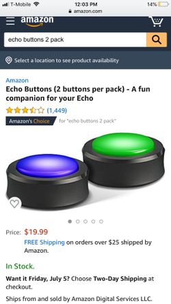 Echo buttons (2 per box)