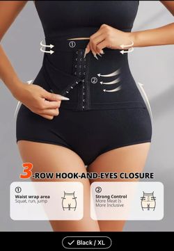 Women's Tummy Control and Butt Lifting Front Closure Shaping Panties