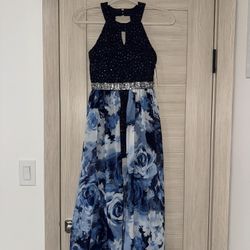 Blue Floral Dress