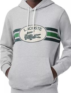 New. Lacoste Men’s Hooded Sweater. Medium