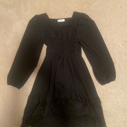 black lace gothic dress