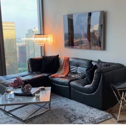 Covo Leather Sectional 