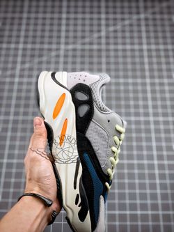 adidas yeezy boost 700 wave runner solid grey on feet