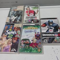 5 PSP games . Good condition.  45 for all.