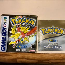 Authentic Pokemon Gold CIB
