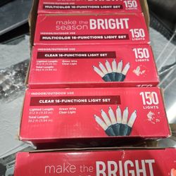 Bundle Of 6 Boxes Of CHRISTMAS LIGHTS