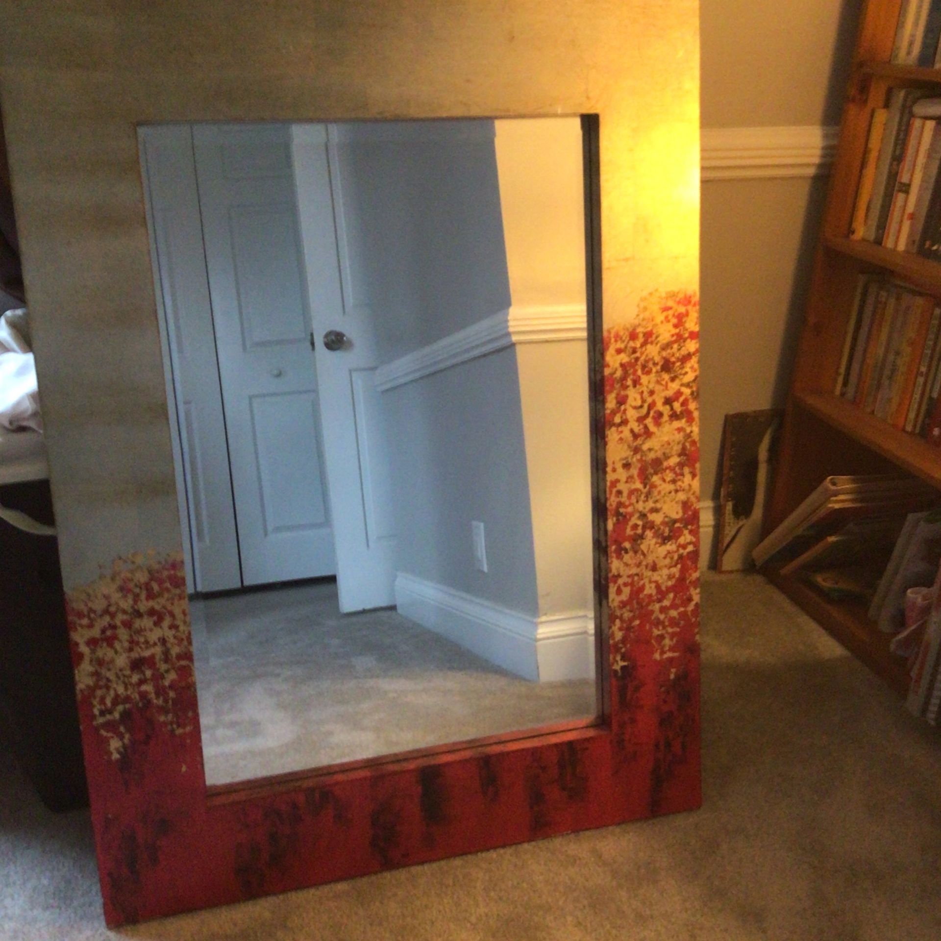 Mirror- 30in x 40in with picture hanging rings