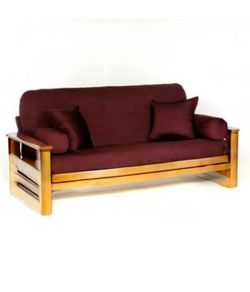 Full Size Futon Cover - Burgundy