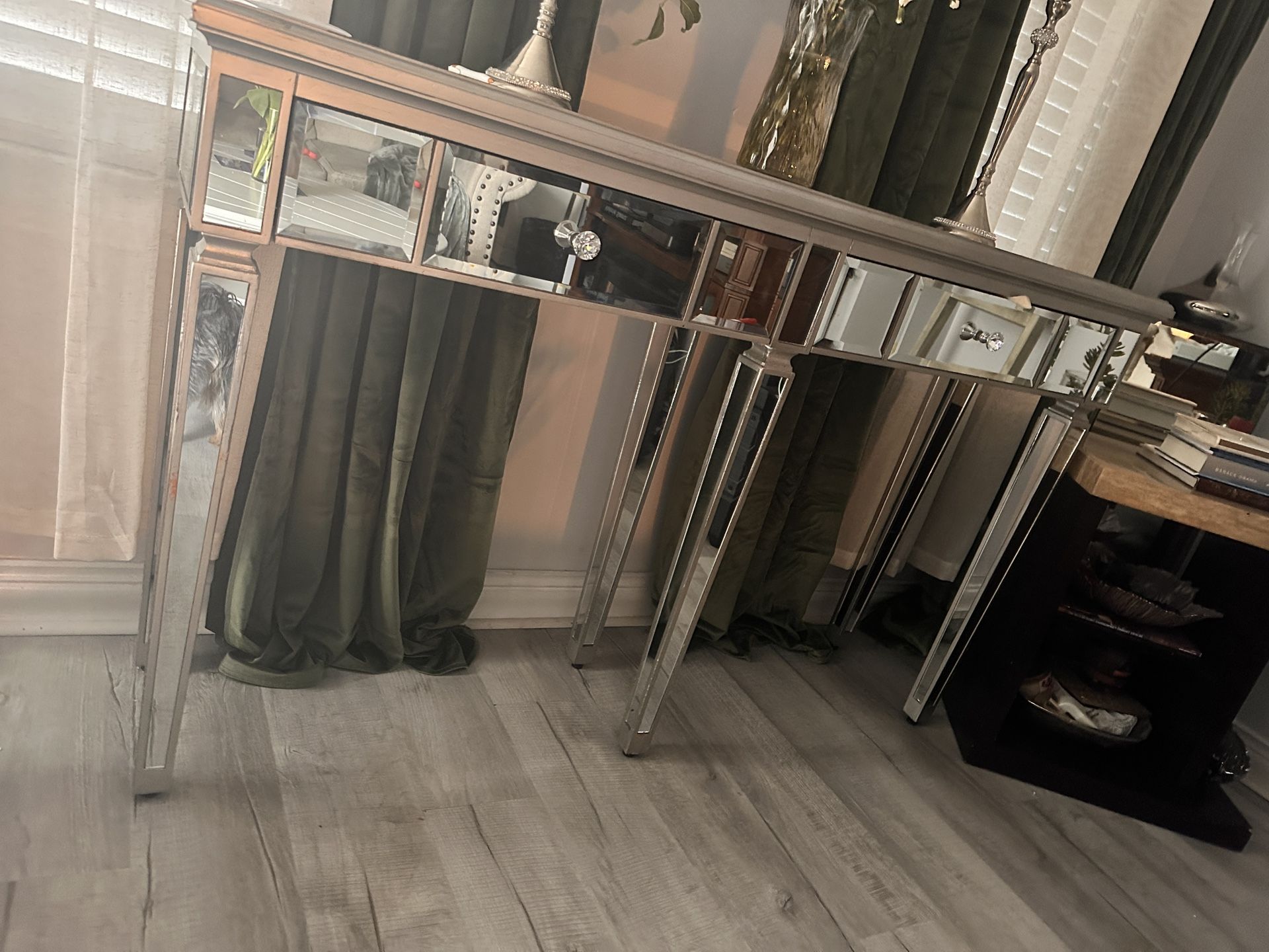 Mirror Table And Corner Stand