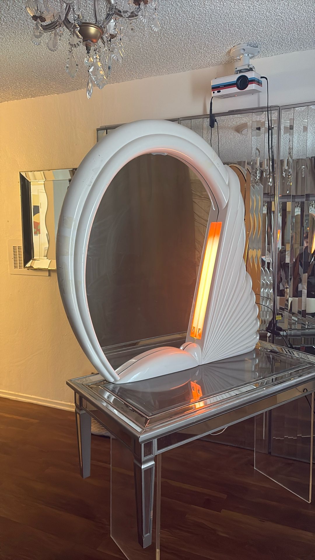 Lacquered Post modern Vanity mirror