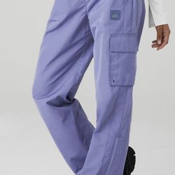 Alo Women's International Wide Leg City Pant - Infinity Blue. Size Small  