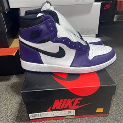 Jordan 1 Court Purple