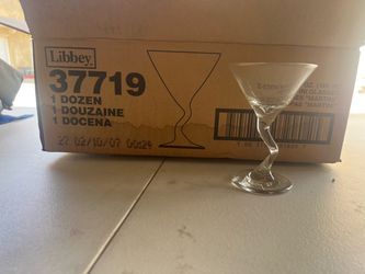 Libbey 37719 Z-Stem Martini Glasses Dozen