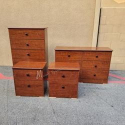 Cherry Red Bedroom Dresser Furniture Set! 