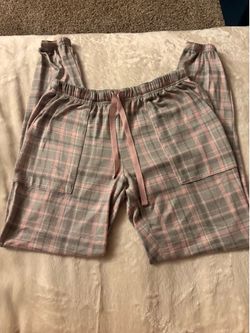 Gray and Pink Pajama Pants. Small (4-6)