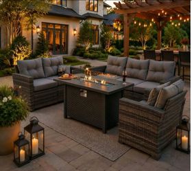 JOIVI 8 Pcs Patio Conversation Set